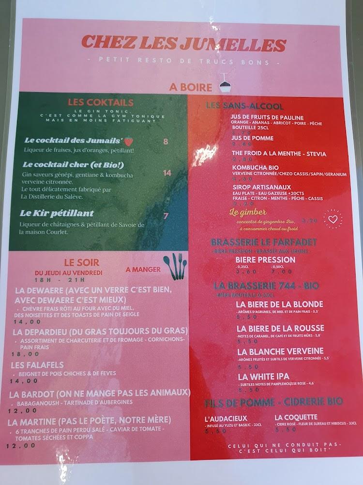 Chez Les Jumelles - Menu Image 2