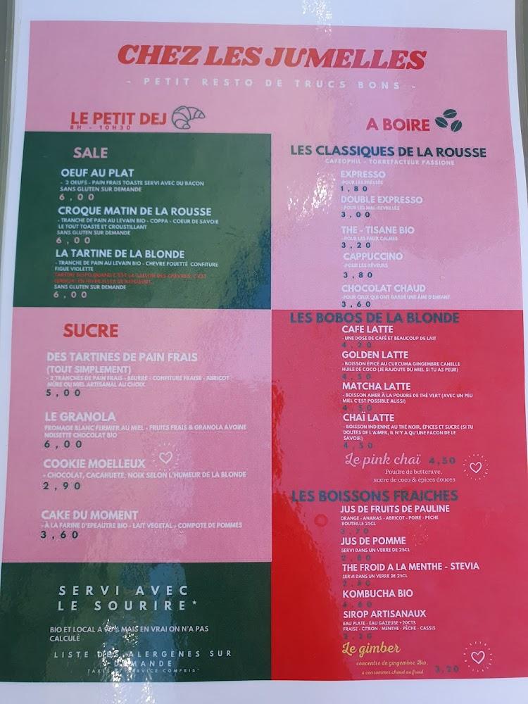 Chez Les Jumelles - Menu Image 3
